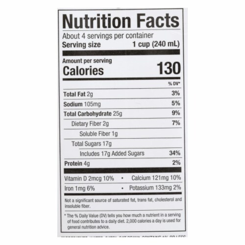 Pacific Natural Foods Oat Original - Organic - Case of 12 - 32 Fl oz. Perspective: back