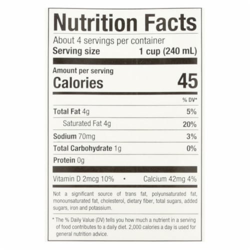 Pacific Natural Foods Coconut Original - Unsweetened - Case of 12 - 32 Fl oz. Perspective: back