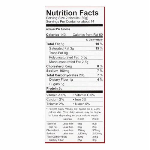 Mcvities Digestive Wheat Biscuits - Case of 12 - 14.1 oz. Perspective: back