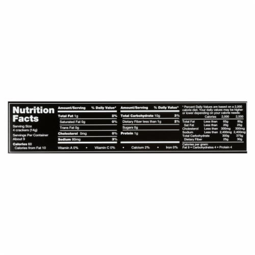 Carr's Bite Size Table Water Cracker - Case of 12 - 4.25 oz Perspective: back