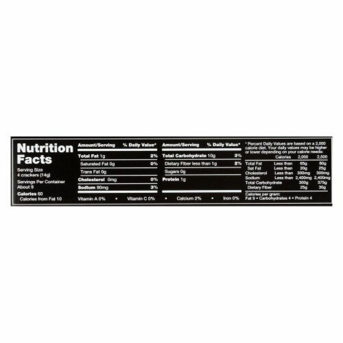 Carr's Bite Size Table Water Cracker - Case of 12 - 4.25 oz Perspective: back