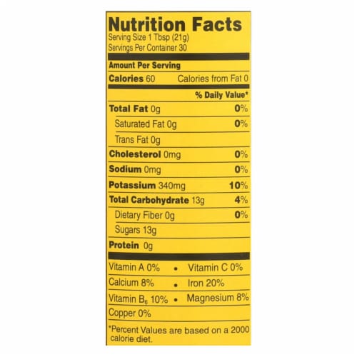 Plantation Organic Blackstrap Molasses Syrup - Case of 12 - 15 oz. Perspective: back