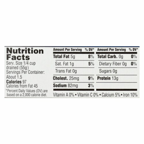 Season Brand Skinless and Boneless Sardines in Water  - No Salt Added - Case of 12 - 4.25 oz. Perspective: back