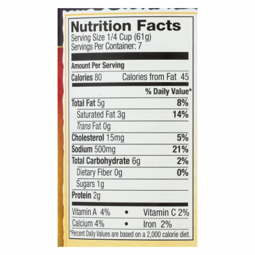 El Rio Nacho Cheese Sauce - Mild - Case of 12 - 15 oz. Perspective: back