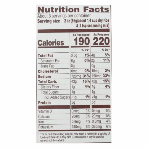 Near East Rice Pilaf Mix - Chicken - Case of 12 - 6.25 oz. Perspective: back