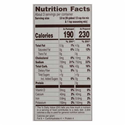 Near East Rice Pilaf Mix - Long Grain and Wild Rice - Case of 12 - 6 oz. Perspective: back