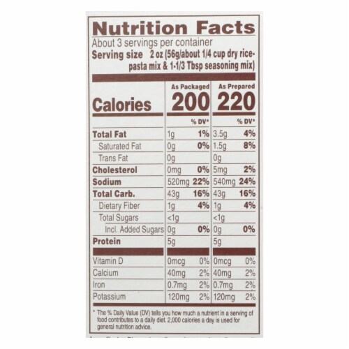 Near East Rice Pilaf Mix - Chicken and Garlic - Case of 12 - 6.3 oz. Perspective: back