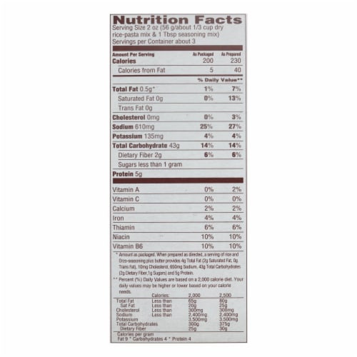 Near East Long Grain & Wild Rice - Garlic - Case of 12 - 5.9 oz Perspective: back