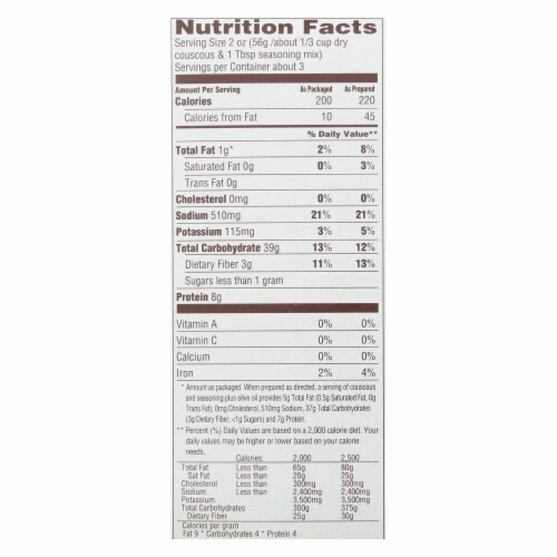 Near East Whole Wheat Couscous Roasted Garlic And Olive Oil Case Of 12 5 8 Oz Case Of 12 5 8 Oz Each Fred Meyer