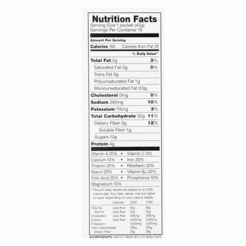 Mccann's Irish Oatmeal - Oatmeal Maple Brown Sugar - Case of 12-15.1 OZ Perspective: back