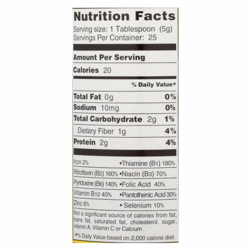 Bragg - Seasoning - Nutritional Yeast - Premium - 4.5 oz - case of 12 Perspective: back