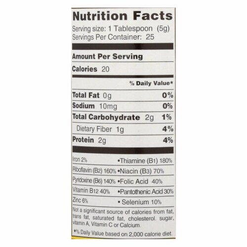 Bragg - Seasoning - Nutritional Yeast - Premium - 4.5 oz - case of 12 Perspective: back