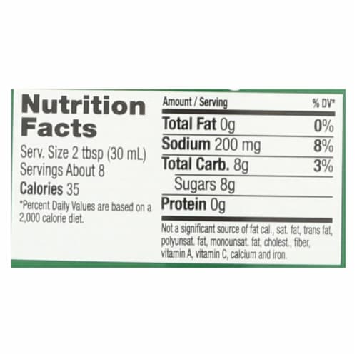 Maple Grove Farms - Fat Free Salad Dressing - Raspberry Vinaigrette - Case of 12 - 8 oz. Perspective: back