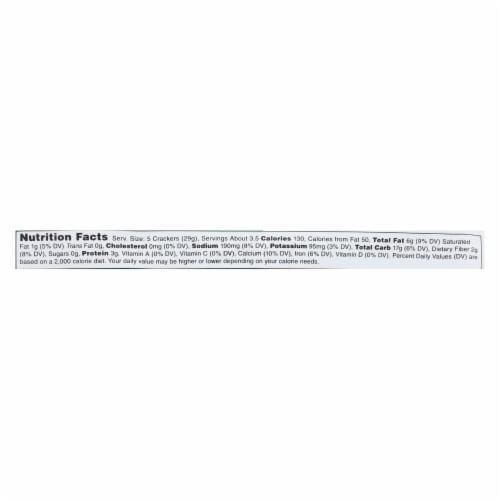 San - J Brown Rice Crackers - Sesame - Case of 12 - 3.7 oz. Perspective: back