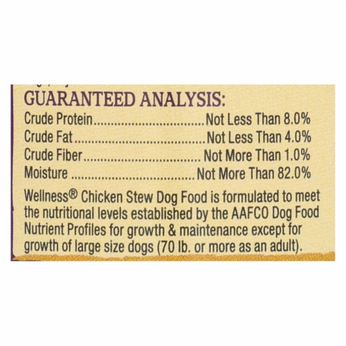 Wellness Pet Products Dog Food - Chicken with Peas and Carrots - Case of 12 - 12.5 oz. Perspective: back
