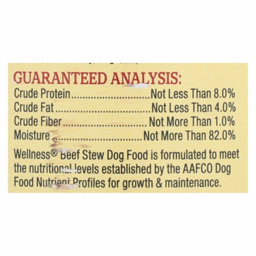 Wellness Pet Products Dog Food - Beef with Carrot and Potatoes - Case of 12 - 12.5 oz. Perspective: back