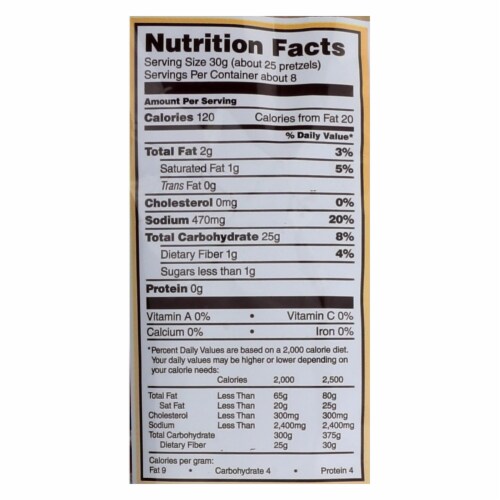 Snyder's of Hanover Mini Pretzels - Gluten Free - Case of 12 - 8 oz. Perspective: back