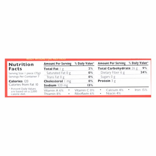 Mestemacher Bread Bread - Rye - Whole - 17.6 oz - case of 12 Perspective: back