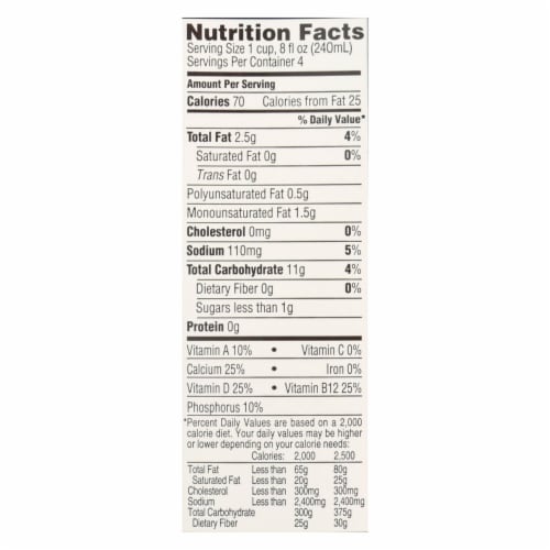 Rice Dream Organic Rice Drink - Original - Case of 12 - 32 Fl oz. Perspective: back