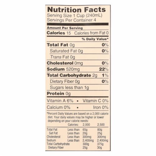 Imagine™ Organic Vegetarian No-Chicken Broth Case Perspective: back