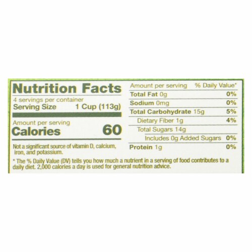 Vermont Village Organic Applesauce - Unsweetened - Case of 12 - 4 oz. Perspective: back