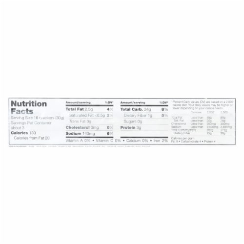 Sesmark Foods Savory Rice Thins - Original - Case of 12 - 3.2 oz. Perspective: back