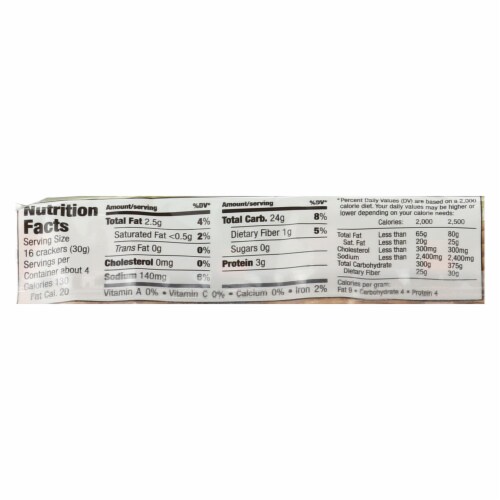 Sesmark Foods Rice Thins - Sesame - Case of 12 - 4.25 oz. Perspective: back