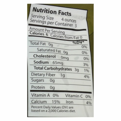 Sea Tangle Noodle Company Kelp Noodles  - Case of 12 - 12 OZ Perspective: back