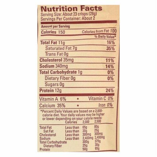 Cello - Whisps - Asiago and Pepper Jack Cheese Crisps - Case of 12 - 2.12 oz. Perspective: back