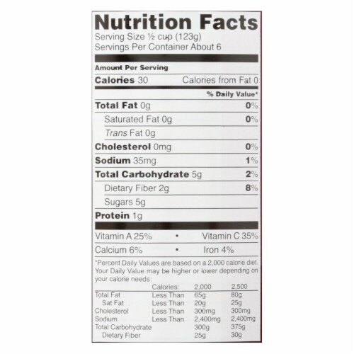 Bella Terra Organic Italian Whole Peeled Tomatoes - San Marzano - Case of 12 - 28 oz. Perspective: back