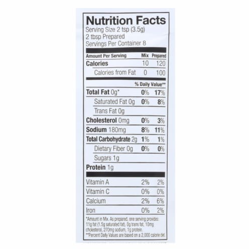 Simply Organic Ranch Salad Dressing Mix - Case of 12 - 1 oz. Perspective: back