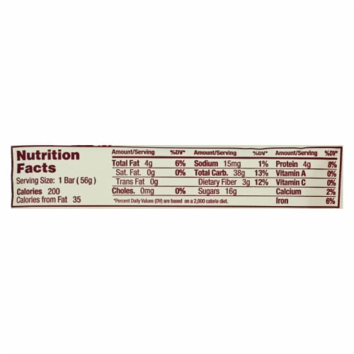 GoMacro Organic Macrobar - Cherries and Berries - 2 oz Bars - Pack of 12 Perspective: back