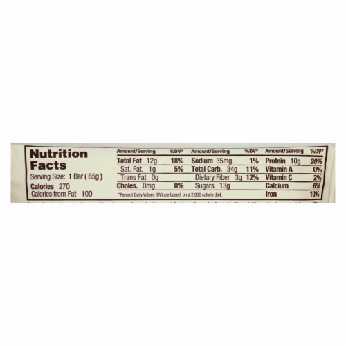 GoMacro Organic Macrobar - Banana and Almond Butter - 2.3 oz Bars - Pack of 12 Perspective: back