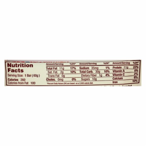 GoMacro Organic Macrobar - Cashew Caramel - 2.1 oz Bars - Pack of 12 Perspective: back