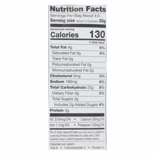 Miltons Gluten Free Baked Crackers - Everything - Case of 12 - 4.5 oz. Perspective: back