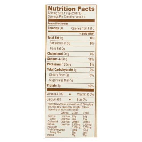 Kitchen Basics Chicken Stock - Case of 12 - 32 Fl oz. Perspective: back