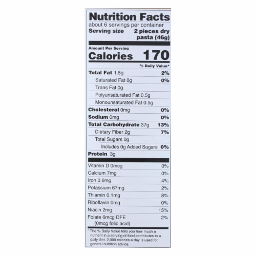 Tinkyada Brown Rice Pasta - Lasagna - Case of 12 - 10 oz Perspective: back
