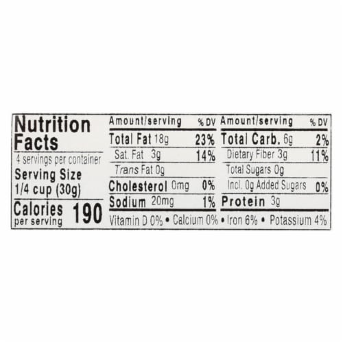 Aurora Natural Products - Organic Pine Nuts - Case of 12 - 4 oz. Perspective: back