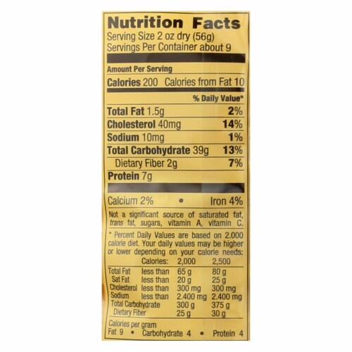 Bechtle Egg Noodle - Broad - Case of 12 - 17.6 oz Perspective: back