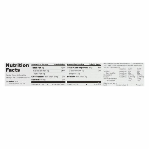 Glutino Chocolate Vanilla Cookies - Case of 12 - 4.6 oz. Perspective: back