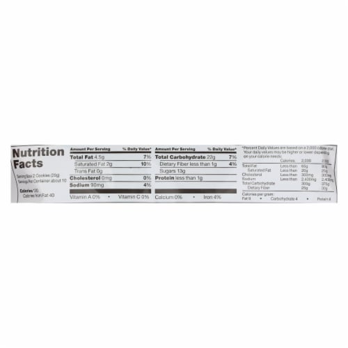 Glutino Vanilla Creme Cookies - Case of 12 - 10.5 oz. Perspective: back
