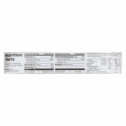 Glutino Chocolate Chip - Case of 12 - 8.6 oz. Perspective: back