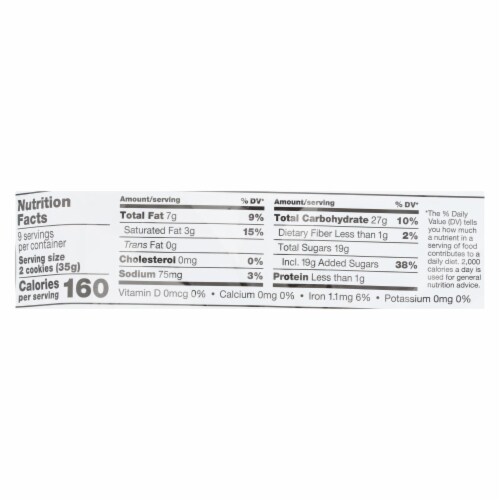 Glutino - Cookie Stuffed Vanilla Cream - Case of 12 - 11.1 OZ Perspective: back