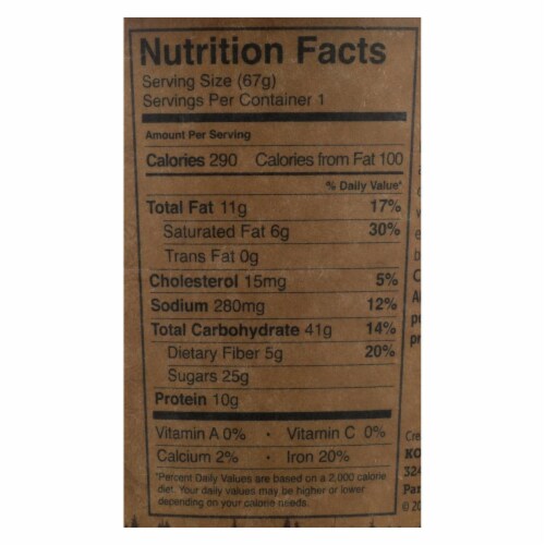 Kodiak Cakes - Brownie In Cup Chocolate Fudge - Case of 12-2.36 oz Perspective: back