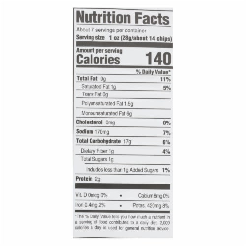 Boulder Canyon -Kettle Cooked Canyon Cut Potato Chips -Sour Cream & Chives- Case of 12- 6.5oz Perspective: back