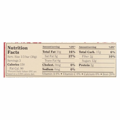 Chocolove Xoxox - Premium Chocolate Bar - Dark - Cherries and Almonds - 3.2 oz Bars - 12Pack Perspective: back