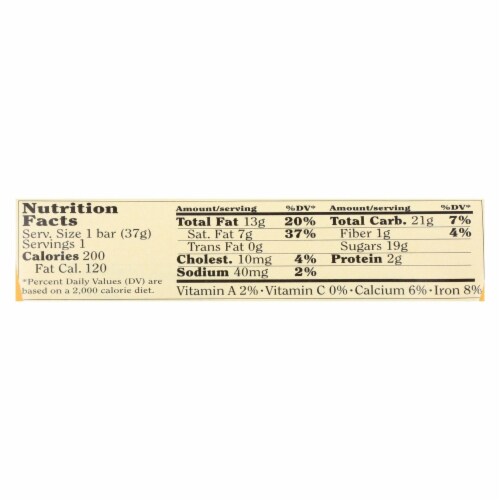 Chocolove Xoxox - Premium Chocolate Bar - Milk- Toffee and Almonds - Mini-1.3oz Bars - 12Pack Perspective: back