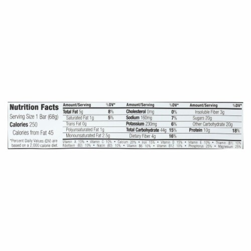 Clif Bar - Organic Cool Mint Chocolate 2.4 oz - Pack of 12 Perspective: back