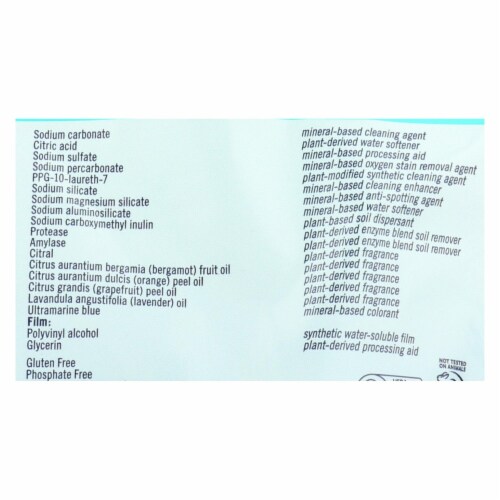 Seventh Generation Dishwasher - Packs - Case of 12 - 18 count Perspective: back