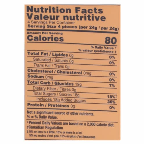Ginger People - Crystallized Ginger - Case of 12 - 3.5 oz. Perspective: back